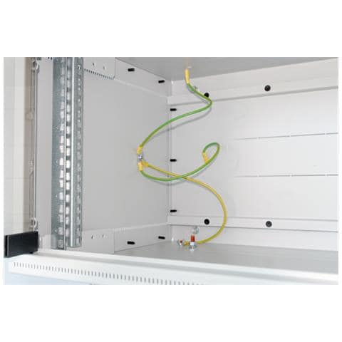 19" Rack Flat-Pack wall-mount 4U / 400 glass door, A muro, Grigio, 550 x 400 x 230 mm - Foto 1